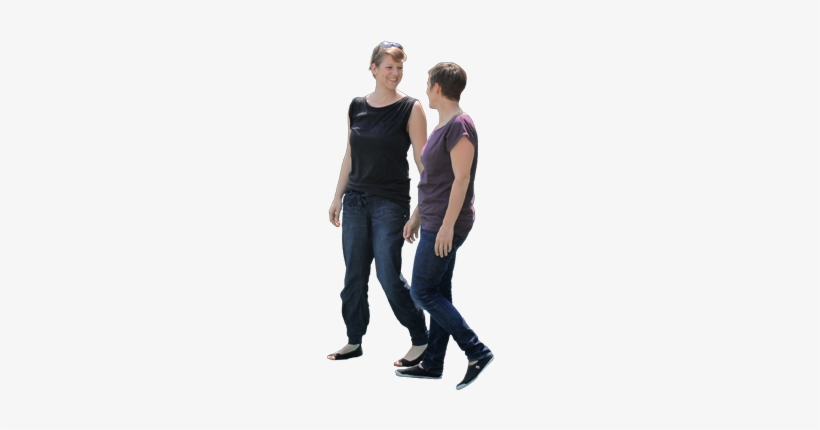 Mujeres Caminando Png, transparent png
