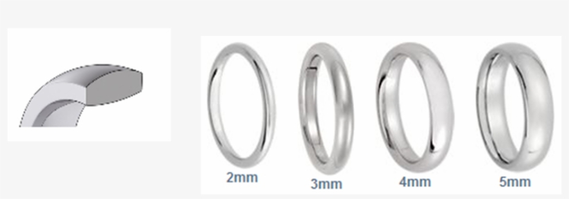 Modelos Anillos Matrimonio Media Caña Leve Ergonomica - Anillos De Matrimonio Ergonomicos, transparent png