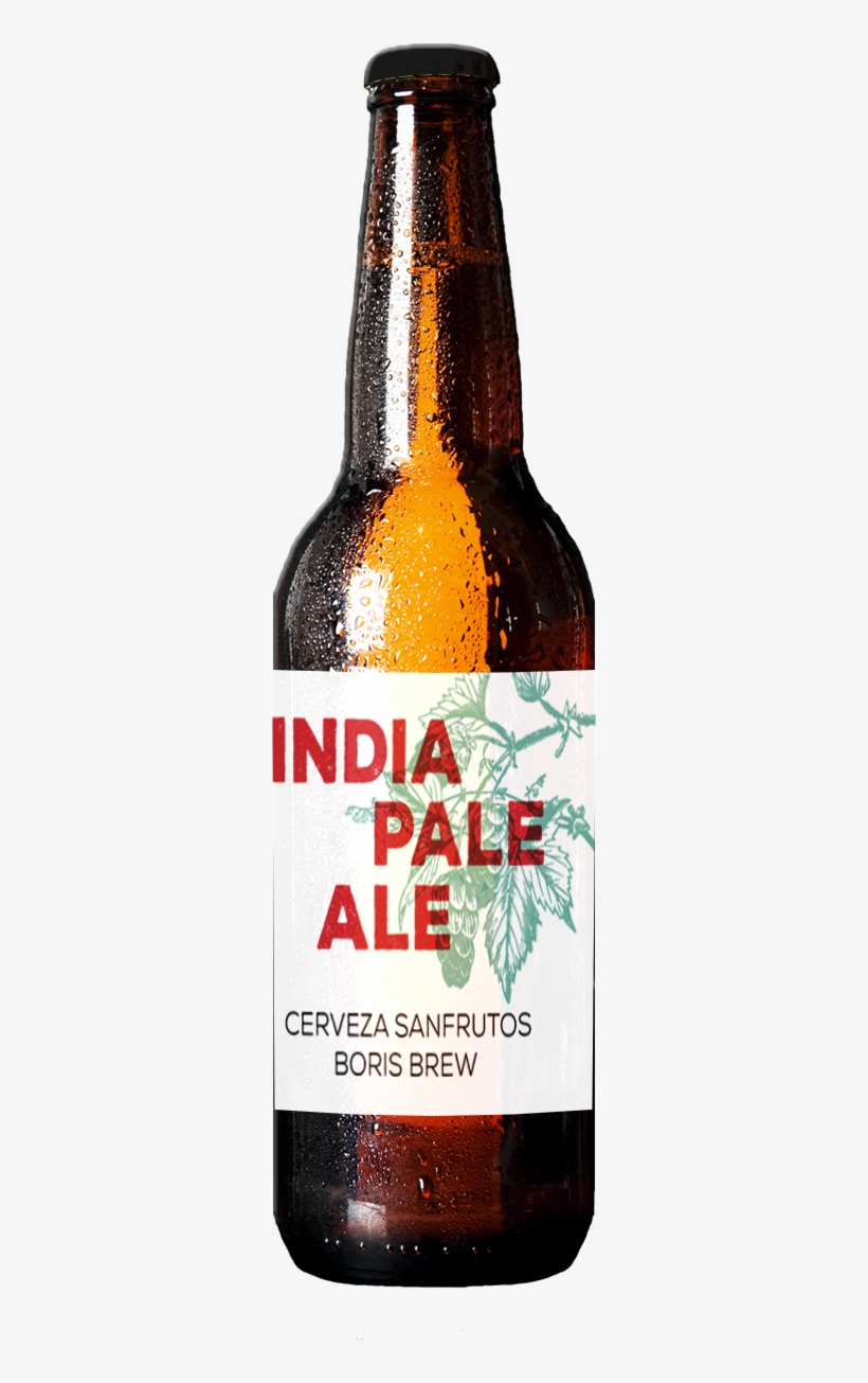Cerveza Sanfrutos & Boris Brew India Pale Ale - Beer Bottle, transparent png