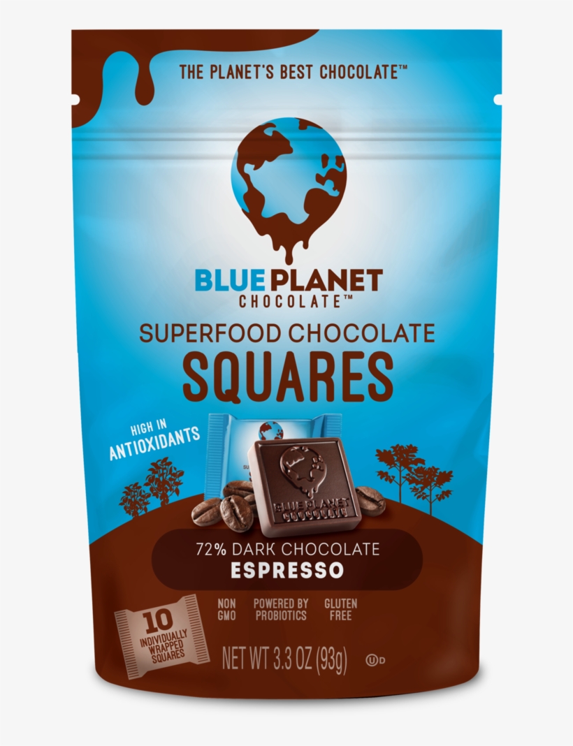 Superfood Chocolate Squares - Blue Planet Chocolate, transparent png
