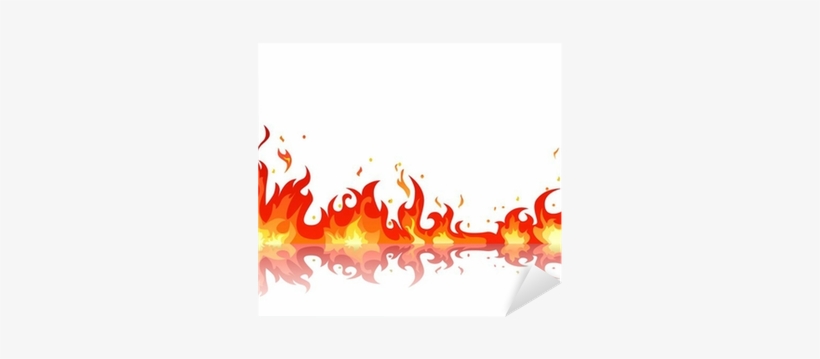 Vinilo Pixerstick Reflejada Llama De Fuego • Pixers® - Fire Vector Background, transparent png