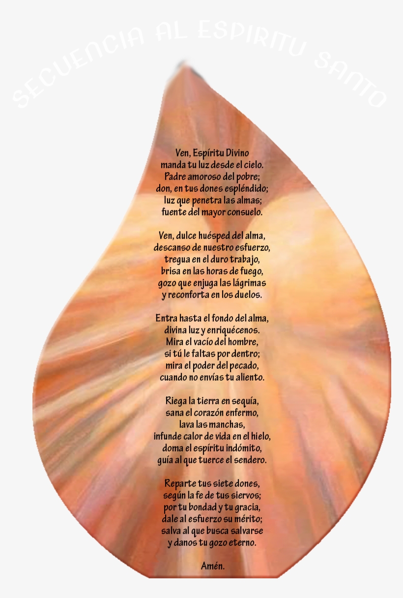 Oracion Secuencia De Pentecostes, transparent png