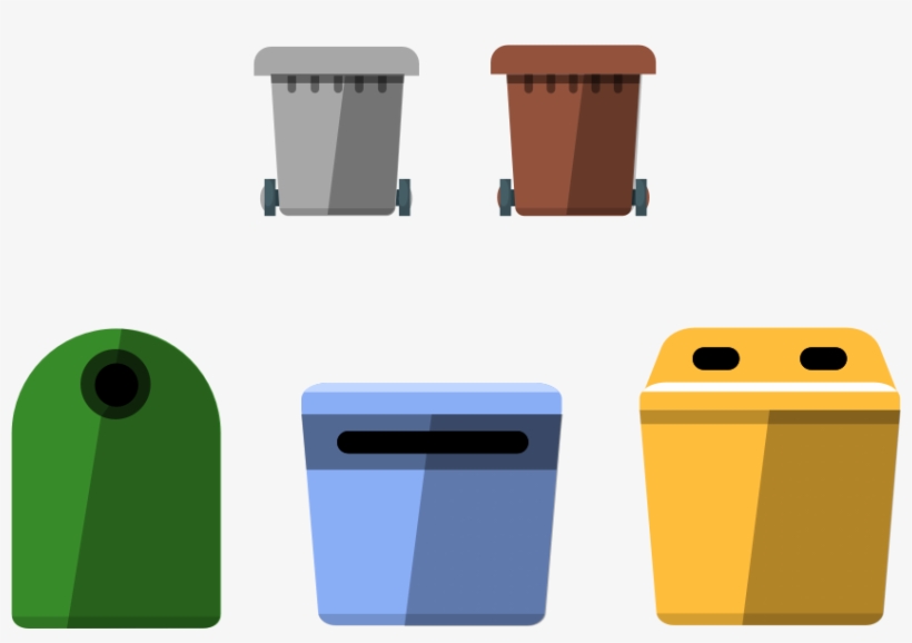 Los Contenedores De Reciclaje - Recycling, transparent png