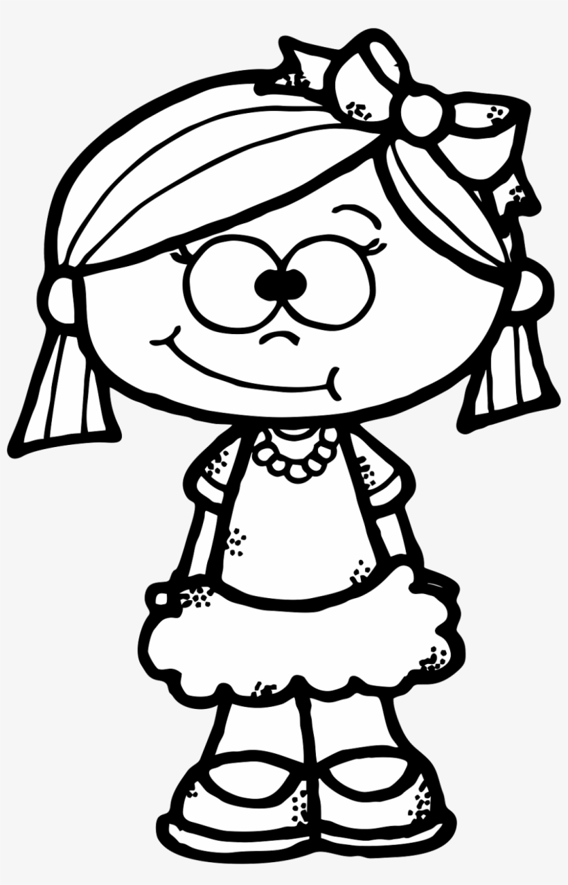 Cute Girl Clipart Freebie - Clothes Worksheets To Color, transparent png