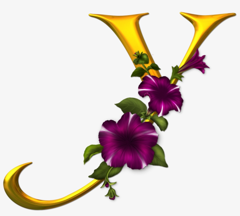 Marcos Gratis Para Fotos, Marcos Gratis, Frame Free, - Letra Y Con Flores, transparent png