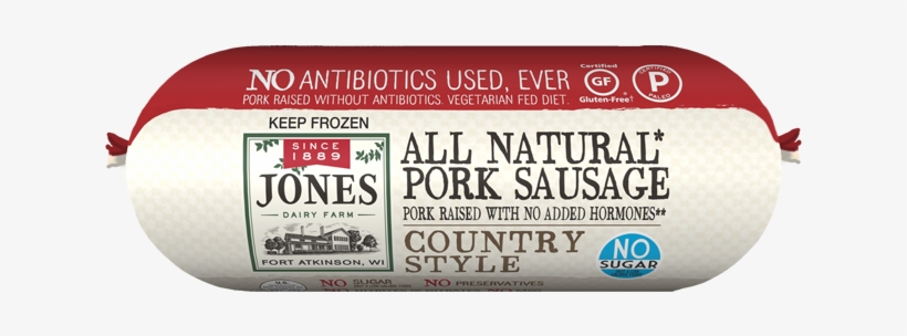Abf Roll Sausage - Jones No Sugar Pork Sausage Roll, transparent png