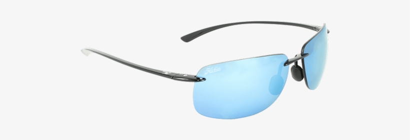 Rips Satin Black Cobalt Mirror Lens - Hobie Rips 010168 Sunglasses, transparent png