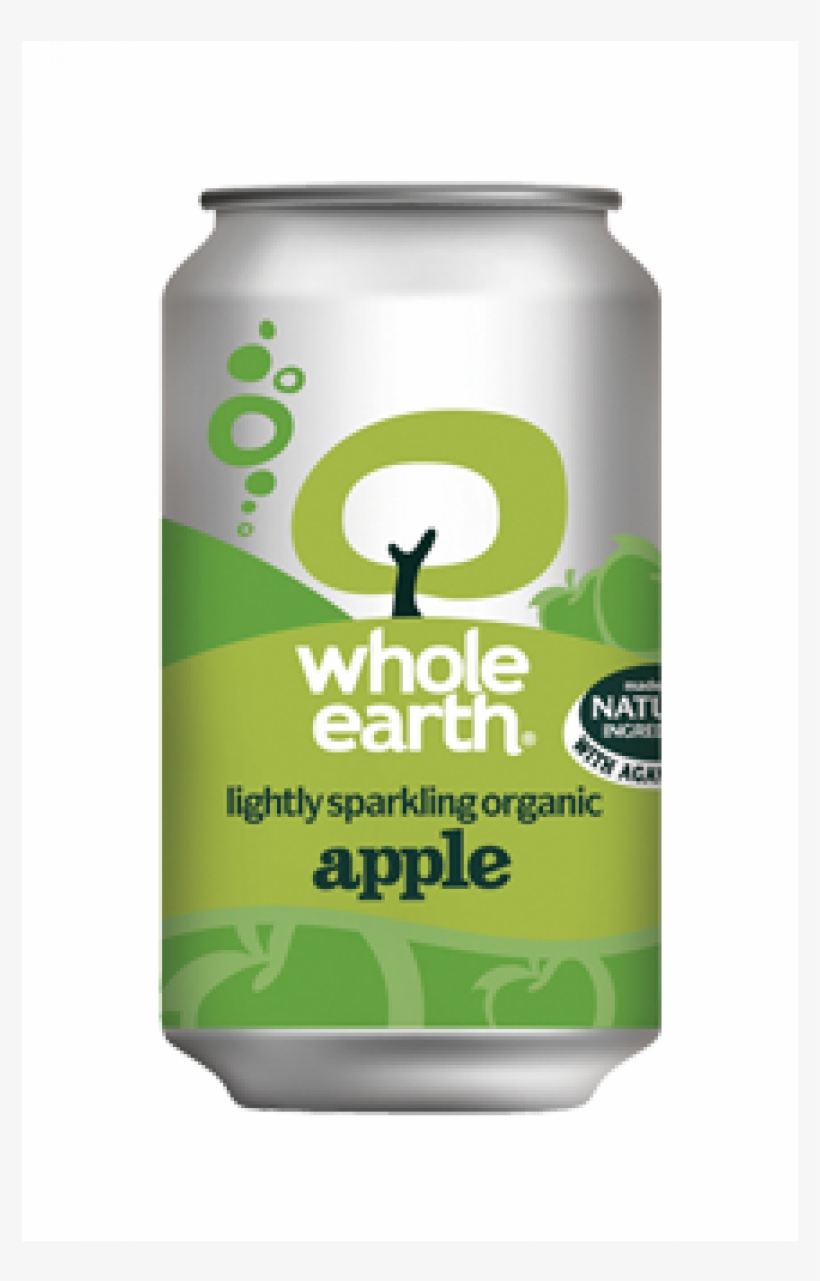 Magento - Whole Earth Drink Lightly Sparkling Apple Organic 330ml, transparent png