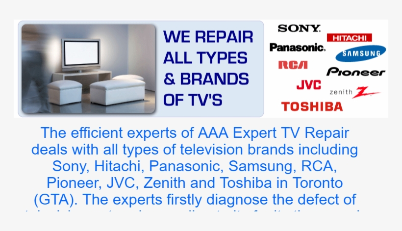 Television Repair Service, Tv Repair Toronto - Electronic Brands, transparent png
