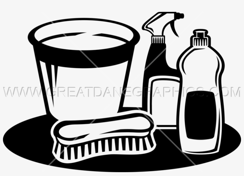 Cleaning Supplies - Clip Art, transparent png