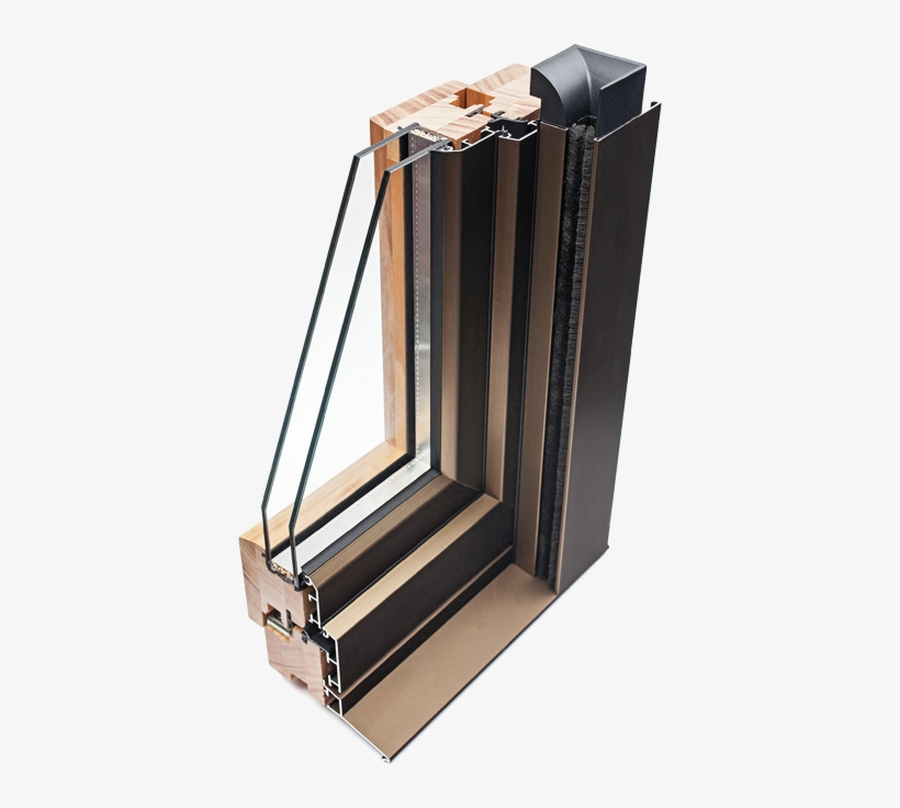 Arcis Soluciones Ventanas De Madera Ventanas De Madera - Carpinteria Mixta Aluminio Madera Monoblock, transparent png