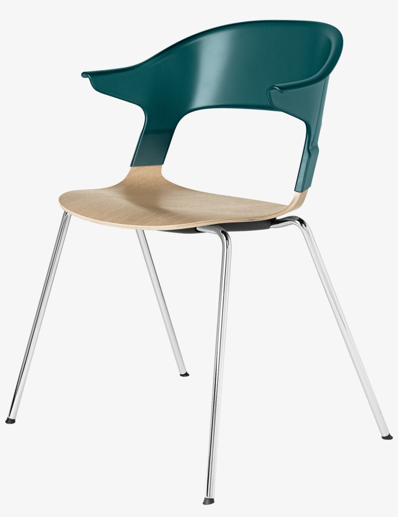 Pair Chair With Arms Green Oak - Fritz Hansen Pair Armchair, transparent png