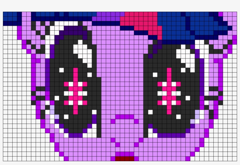 Twilight Sparkle Eyes - Mlp Cancer Zodiac Perler Bead Patterns, transparent png