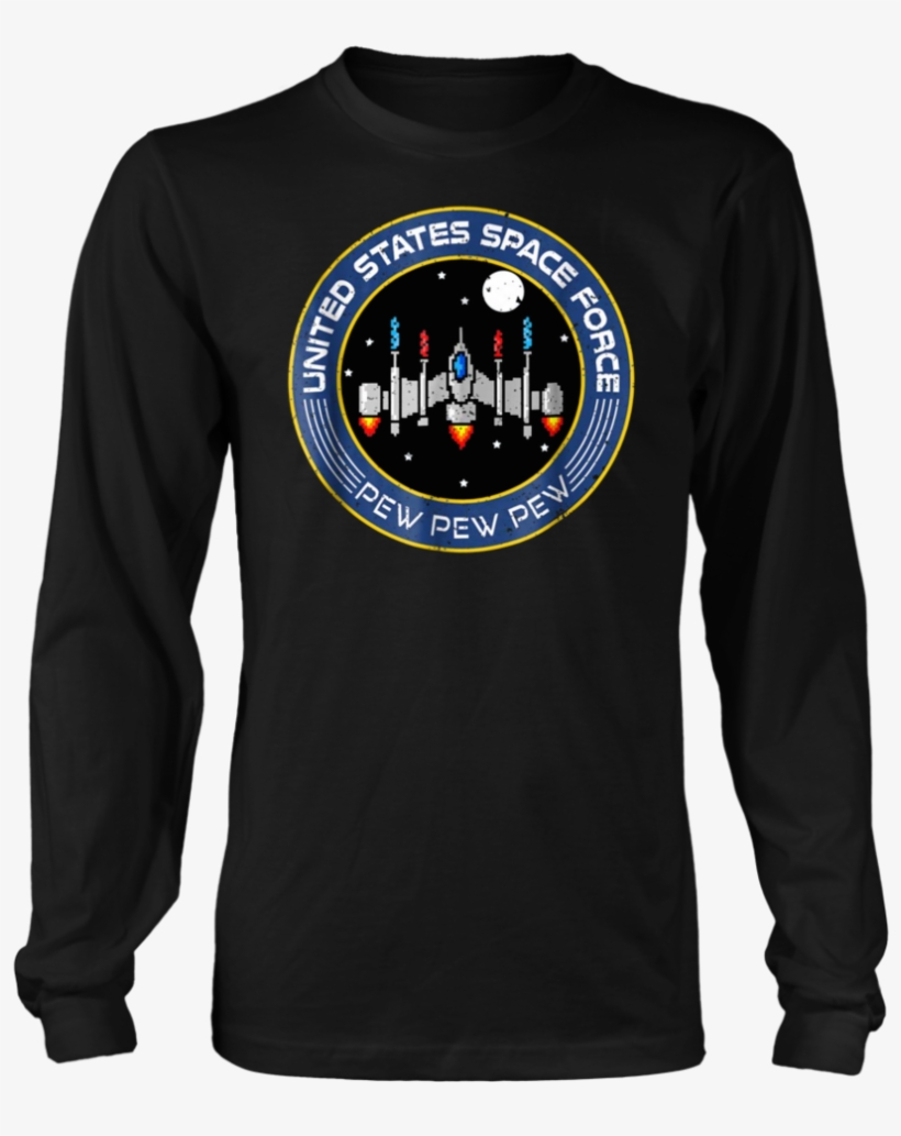 Funny Space Force 8 Bit Retro Game Style Spaceship - Fishing Saved Me From Becoming Shirt, transparent png