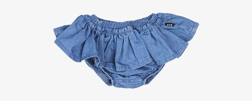 Chambray - Ruffle Skirt - Skirt, transparent png