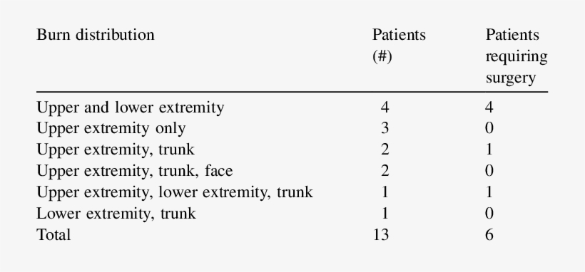 Burn Distribution Of Patients Who Fell In Grease - Spinneys, transparent png