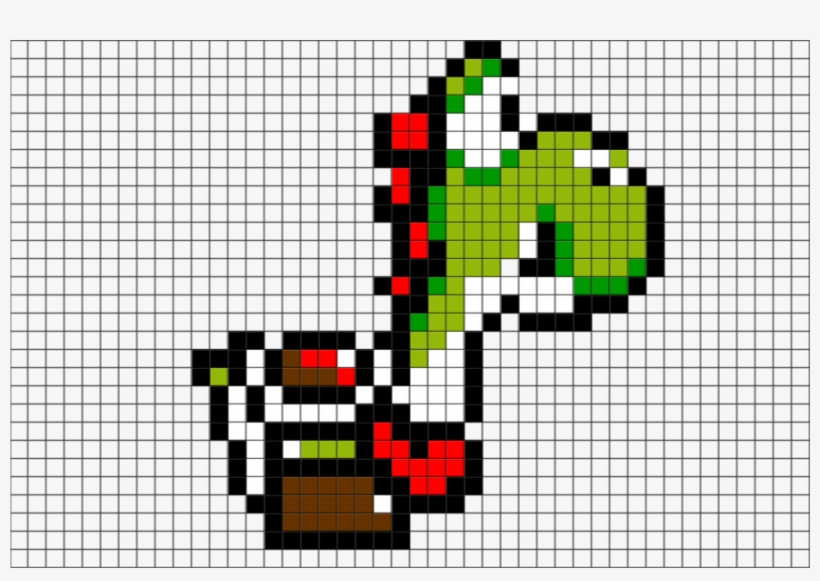 Yoshi Pixel Art, transparent png