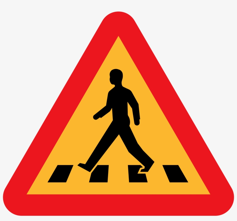 This Free Icons Png Design Of Pedestrian Crossing Sign, transparent png