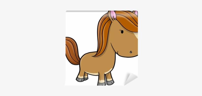 Pony Horse Vector Illustration Vector Art Wall Mural - Kucyk Rysunek, transparent png