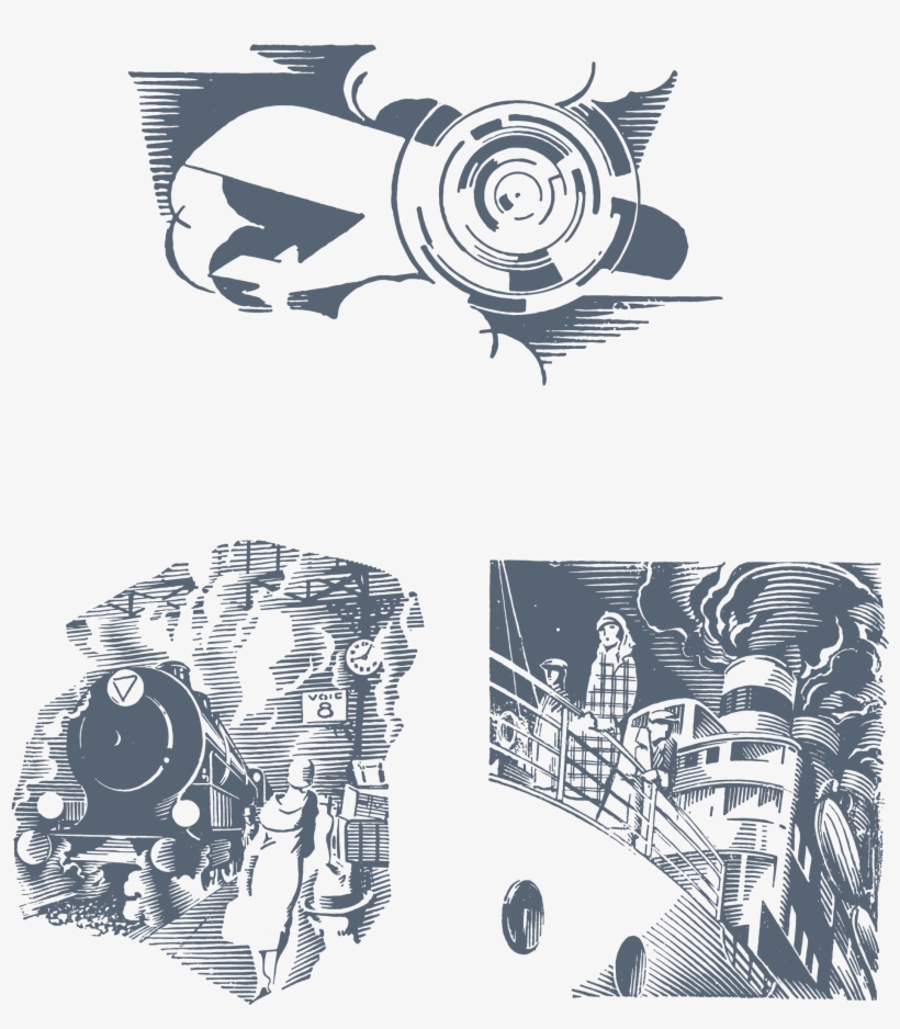 Download 170 Stylized Art Deco Illustrations And Ornaments, - Summer Moonshine (unabridged), transparent png