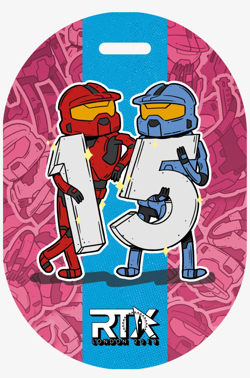 Rtx 2018 Rooster Teeth 15th Anniversary Limited Edition - Rtx 2017 London Commemorative Badge, transparent png