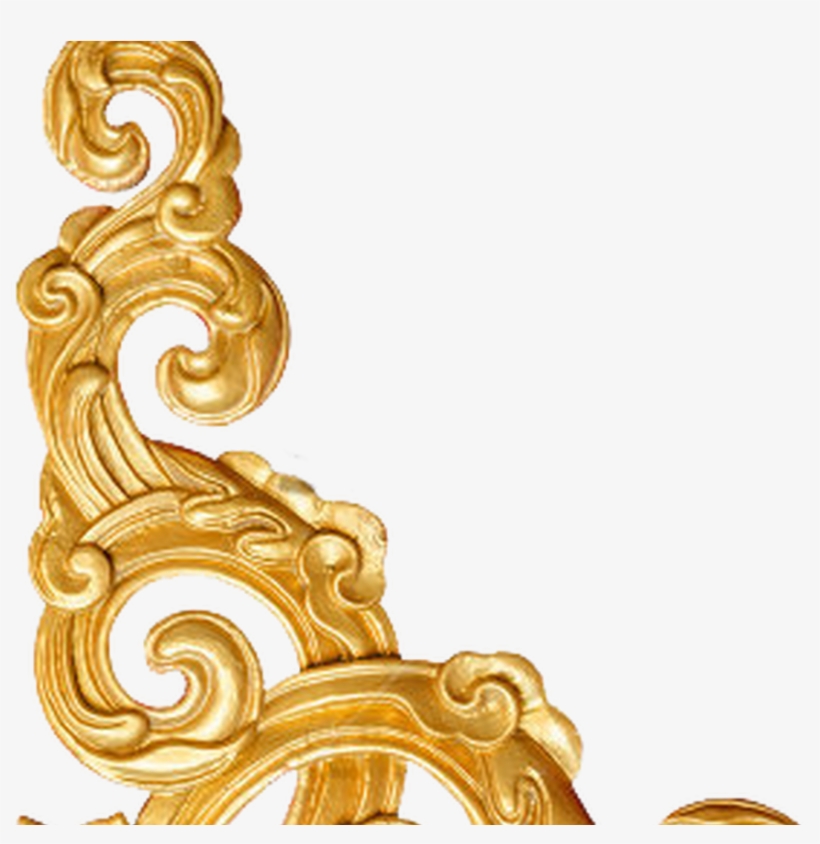 Decorative Corner Gold By Gazlan Sahmeiy On Deviantart - Golden Corner  Border Png - 1368x855 PNG Download - PNGkit