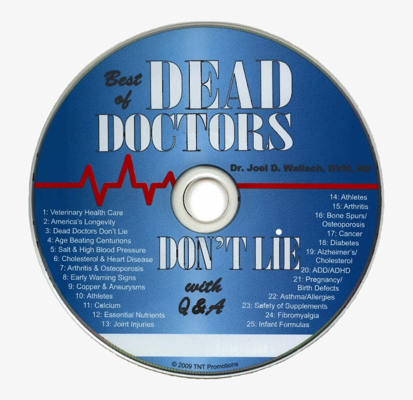Dead Doctors Don't Lie Cd - Dead Doctors Don't Lie By Dr. Joel Wallach, transparent png