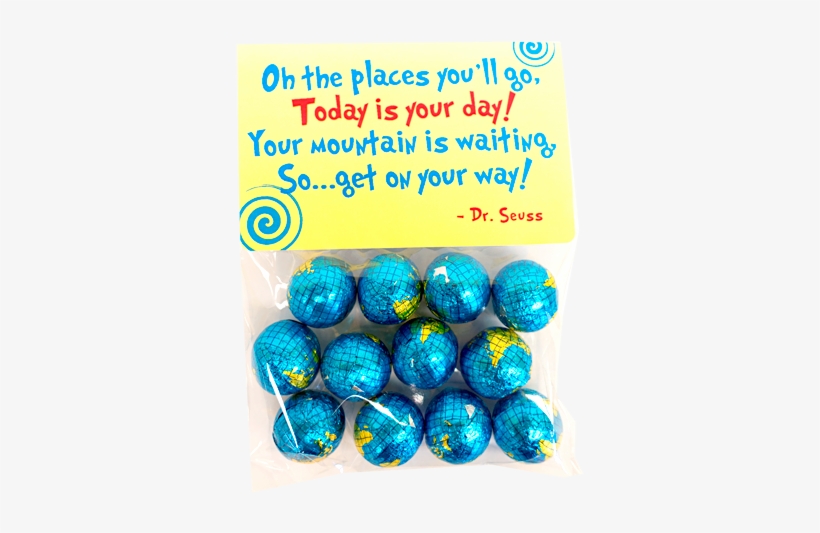 "oh, The Places You'll Go " Foiled Chocolate Globes - Fangeplus Diy Removable You're Off To Great Places, transparent png