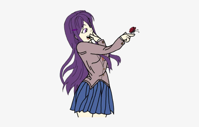 Here's A Yuri I Submitted This Design To The Ddlc Contest - Cartoon, transparent png