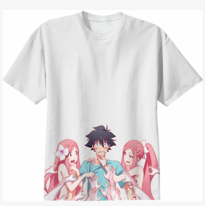 Shop Me Me Me Cotton T-shirt By Shoujo - Anime Girl Kiss Mark, transparent png