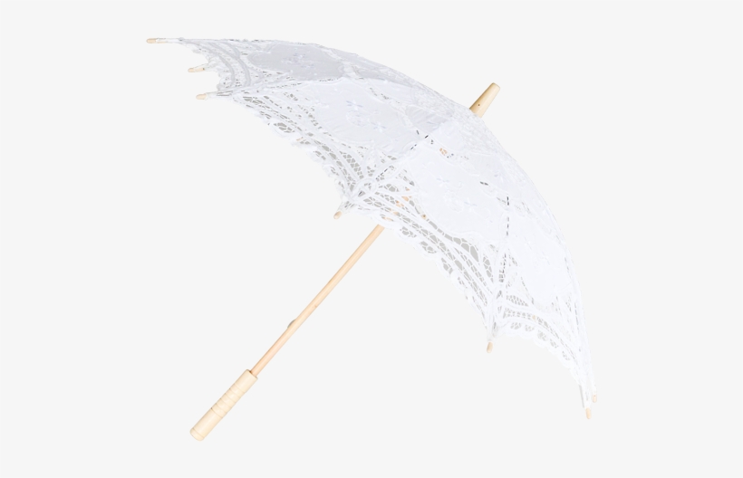 White Vintage Lace Parasol - Umbrella Vintage Png, transparent png