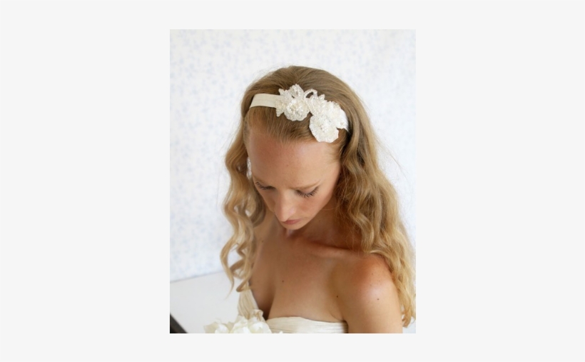 'verity' Vintage Bridal Lace Headband Ab018 - Headband, transparent png