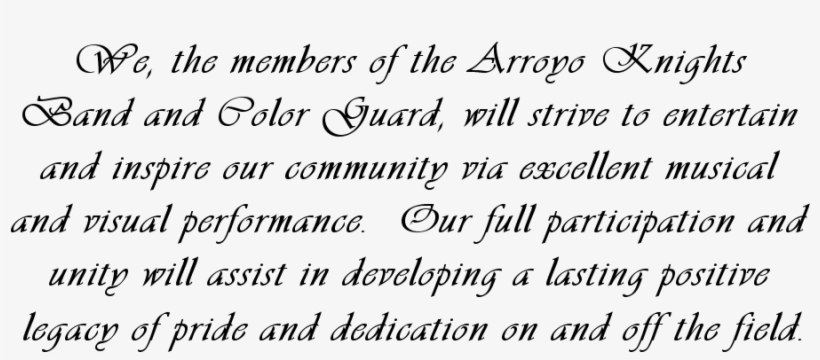 Arroyo High School Band And Color Guard 4921 N - Bulgarian Font, transparent png