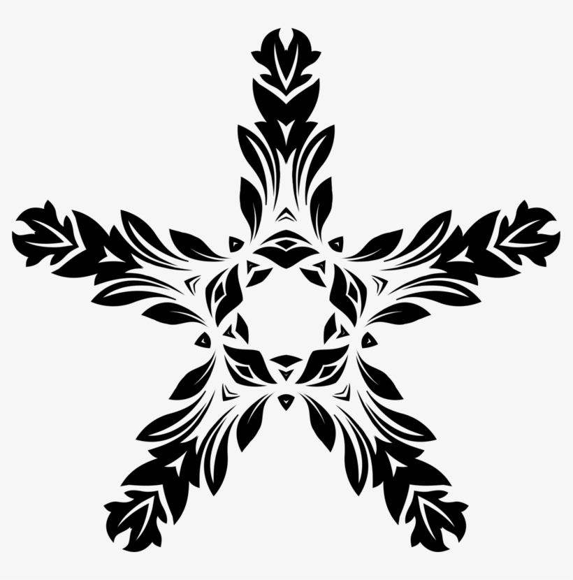 Silhouette Visual Arts Ornament Black And White Floral - Art, transparent png