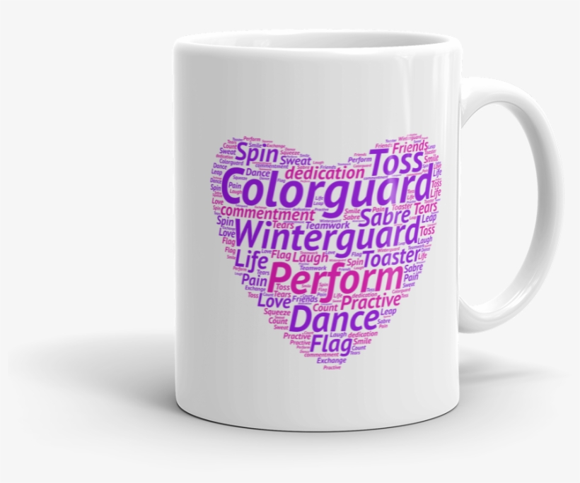 Color Guard Heart Cloud Mug - Hindi Zidni Ilma Ilma Name Meaning, transparent png