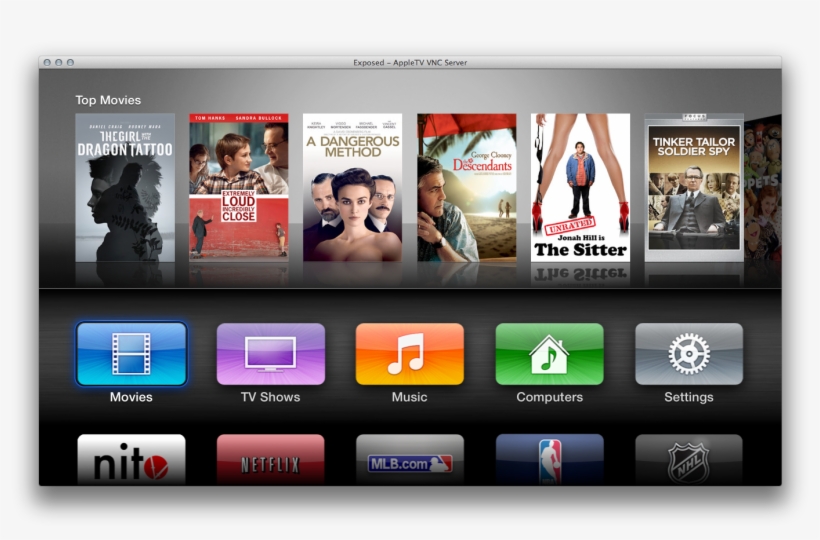 Apple Tv Interface - Apple Tv 2 Interface, transparent png
