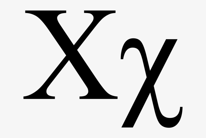 Unicode Greek Letter Or New Greek Letter - Chi Greek Letter, transparent png