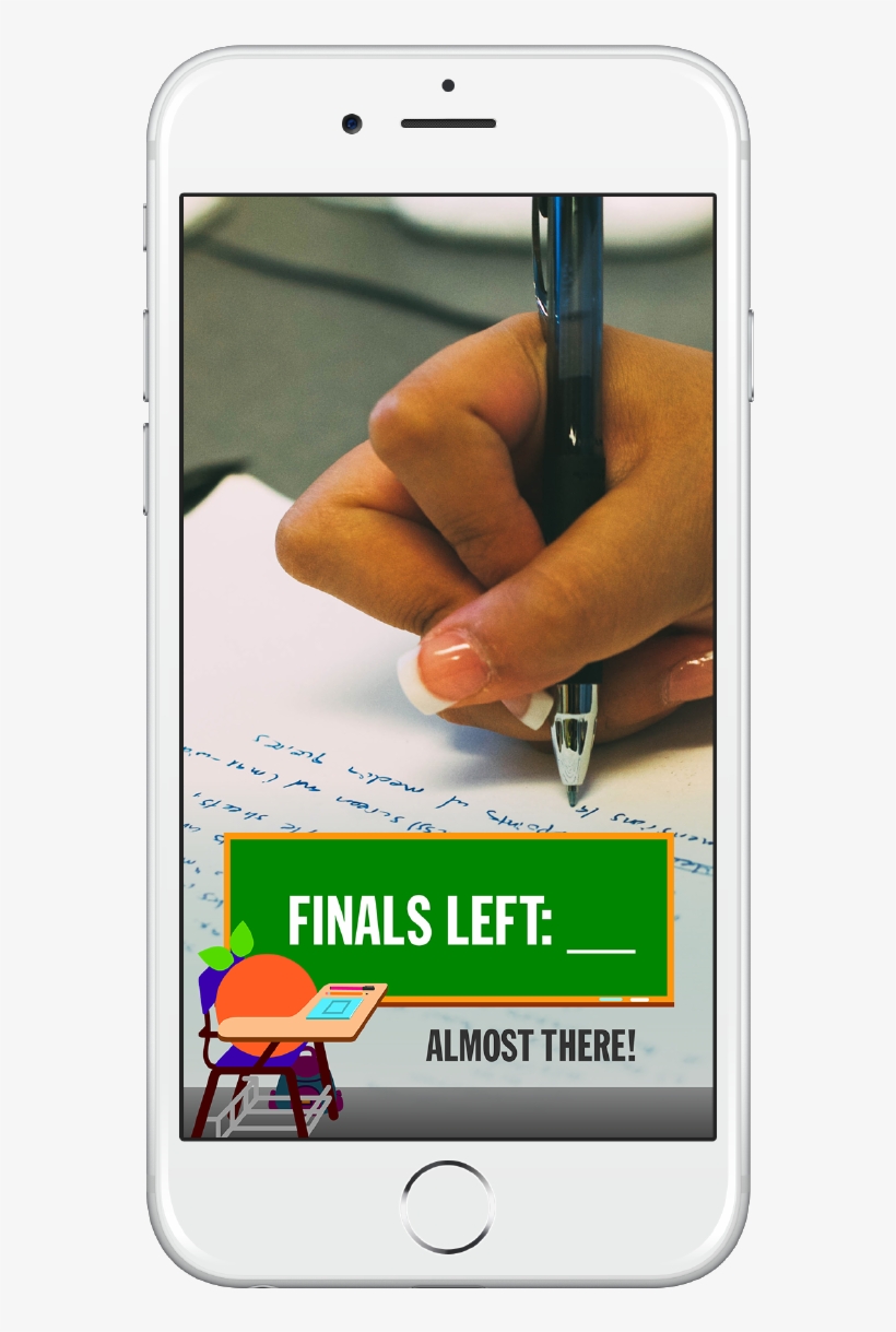 Finals Week Snapchat Geofilter Example - Finals Week Snapchat Filter, transparent png