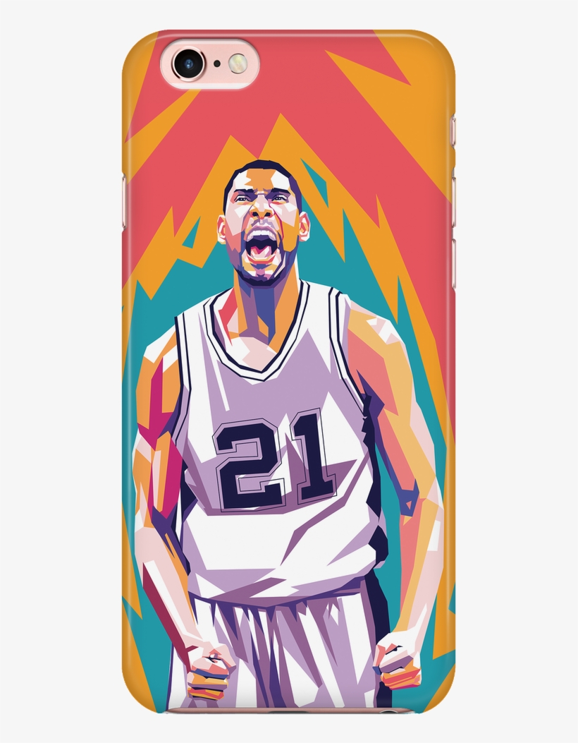 Tim Duncan Pop Art Phone Case - Art, transparent png