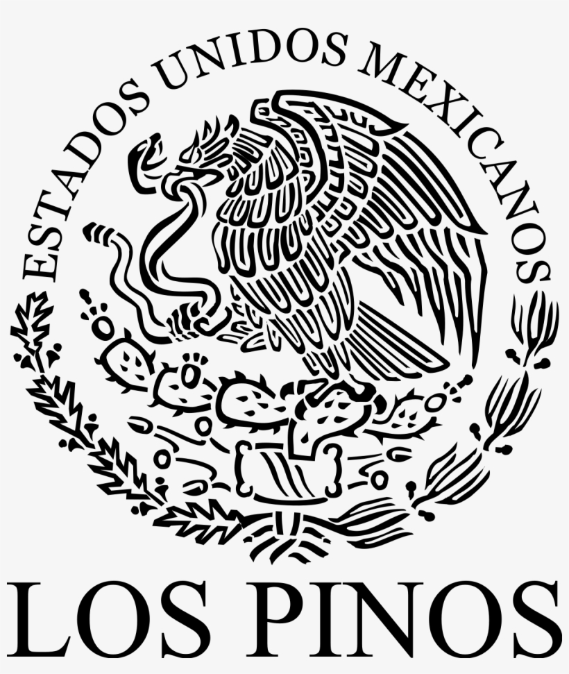 Mexican Emblem Black And White, transparent png
