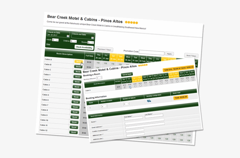 Book Accommodation Online And Save - Bear Creek Motel & Cabins, transparent png