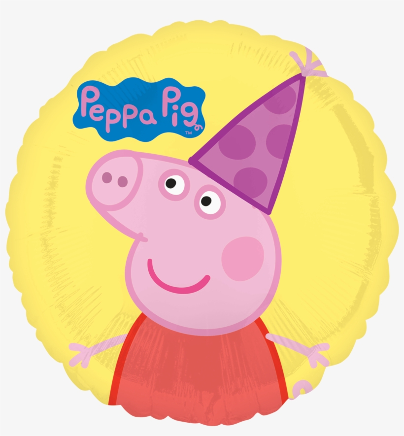Peppa Pig - Peppa Pig Birthday Balloon, transparent png