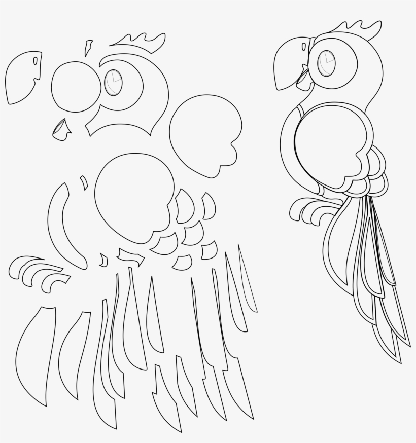 This Free Icons Png Design Of Parrot Remix Cut Out, transparent png