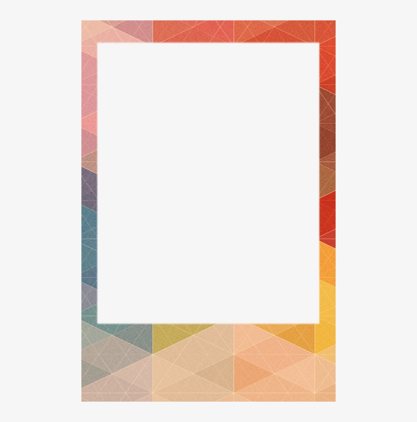 Frame, Pattern, And Polaroid Image - Paper, transparent png