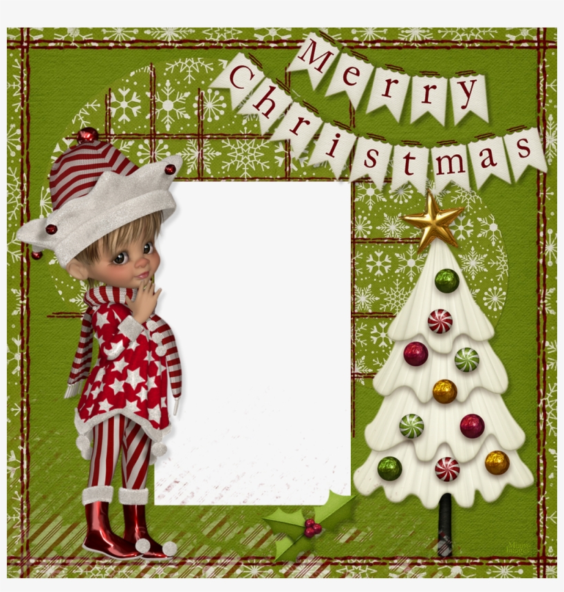 Merry Christmas Frame, transparent png