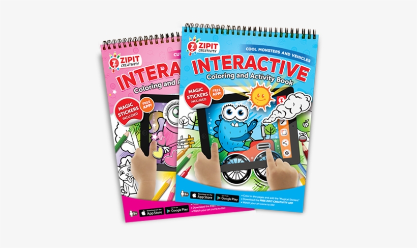 Zipit Interactive Coloring And Activity Book - Interactive Coloring And Activity Book: Cool Monsters, transparent png