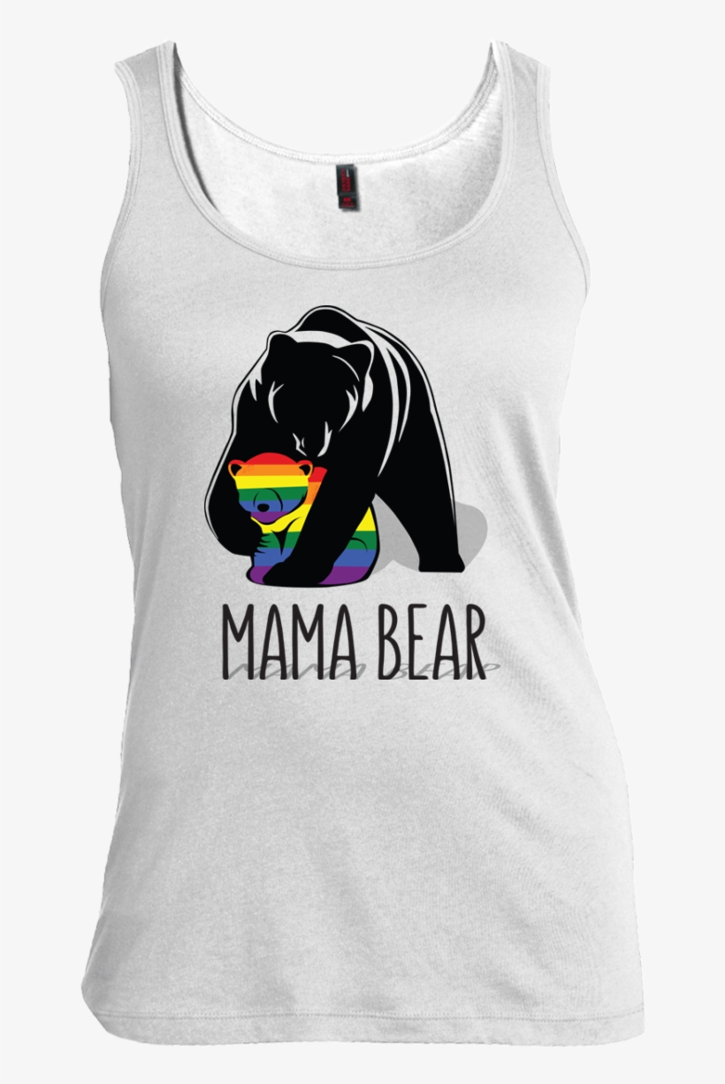 Mama Bear Lgbtq Women's Scoop Neck Tank Top - Cute Mama Bear Baby Onesies, transparent png