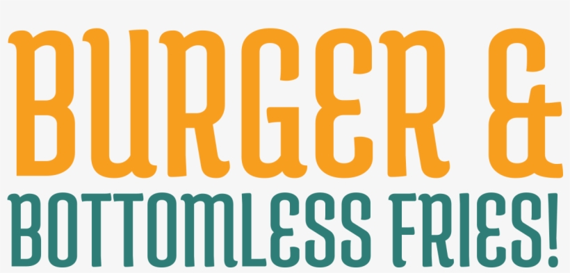 Get Your Burger And Bottomless Fries For Just $6 - Amber, transparent png