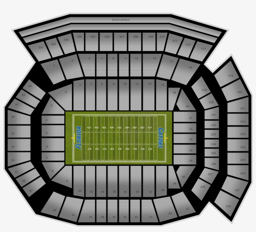 Colorado State Football At Florida Football At Ben - Ben Hill Griffin Stadium, transparent png