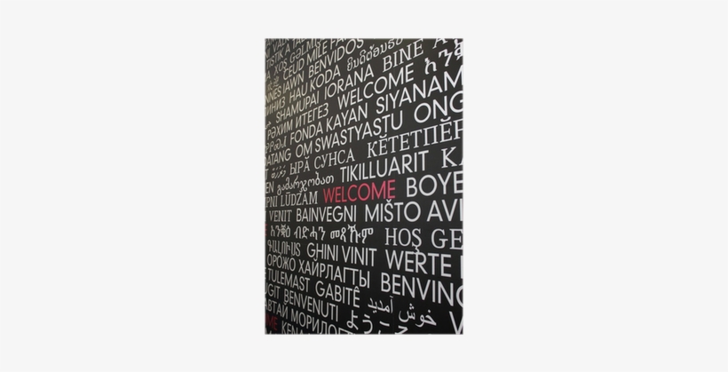 Welcome In Many Different Language S From Around The - Blackboard, transparent png